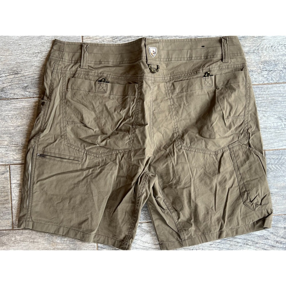 Kuhl Ramblr Shorts Mens 34 Cargo Vintage Patina Dye 5125 Nylon‎ Hiking Rambler